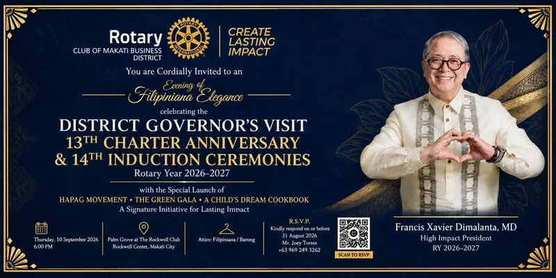 District Governor’s Visit, 13th Charter Anniversary & 14th Induction Ceremonies