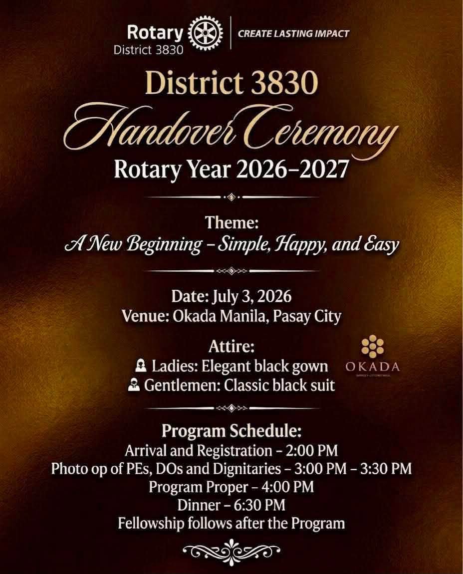 Rotary District 3830 Welcomes a New Rotary Year with Inspiring Handover Ceremony